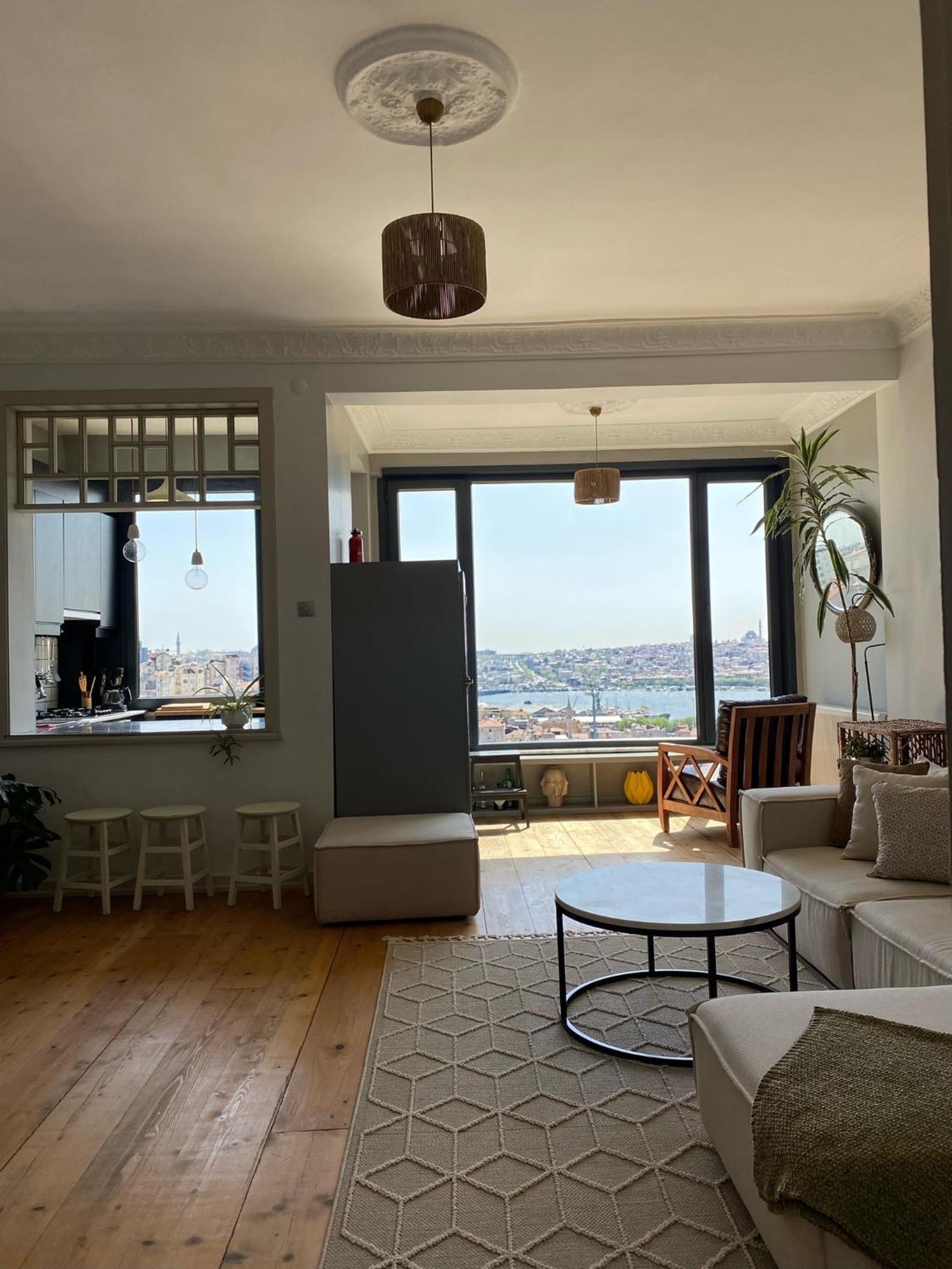 Ferienwohnung Fantastic Golden Horn View In Beyoglu, Cozy Design Istanbul Exterior foto